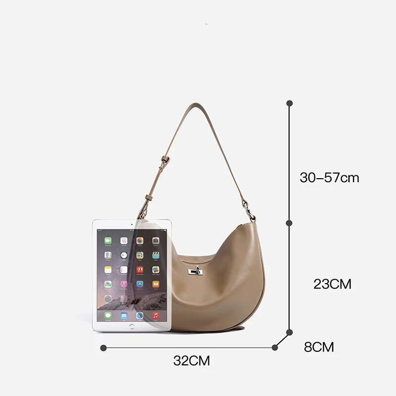 Brand Classic Crescent Exquisite Crossbody Designer High-End Shoulder Leather Texture Lock Women Bag Fashion New