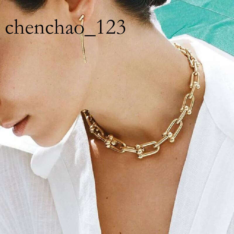 pendant Necklaces Gothtic Thick Chain Choker For Women Men Fi Gold Link Chunky Jewelry GiftPendant PendantPendant 11q3#