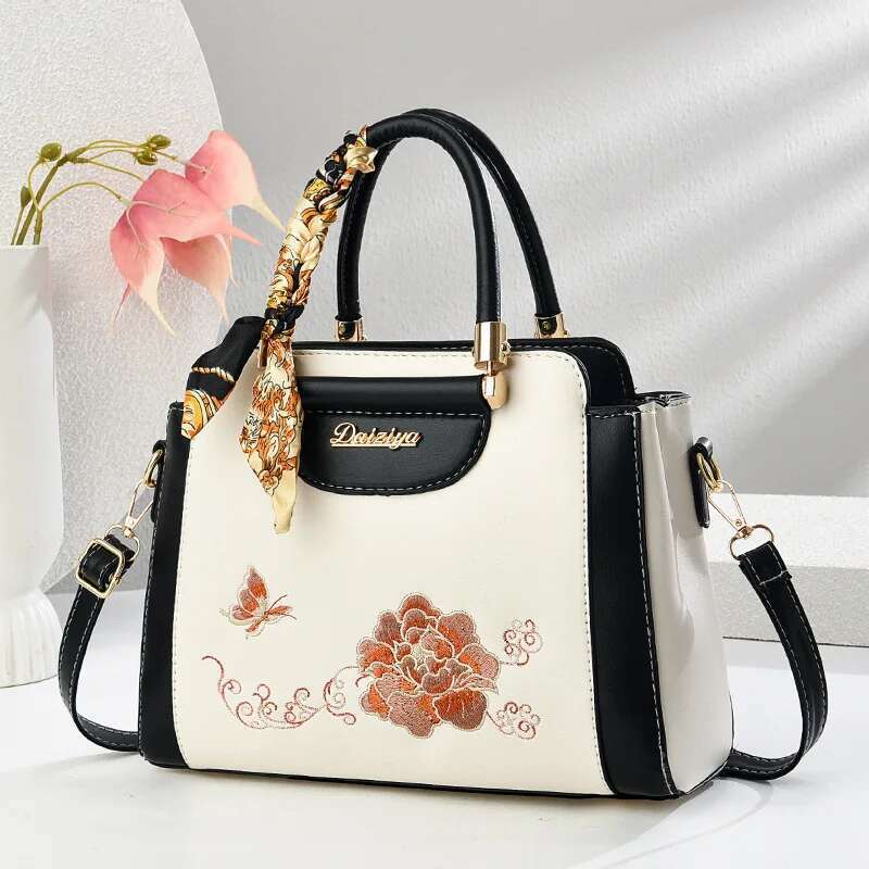 Fashion Handbags Women's Shoulder Temperament Mom Elegant Retro Crossbody High Capacity Tote Bag Wedding Bags
