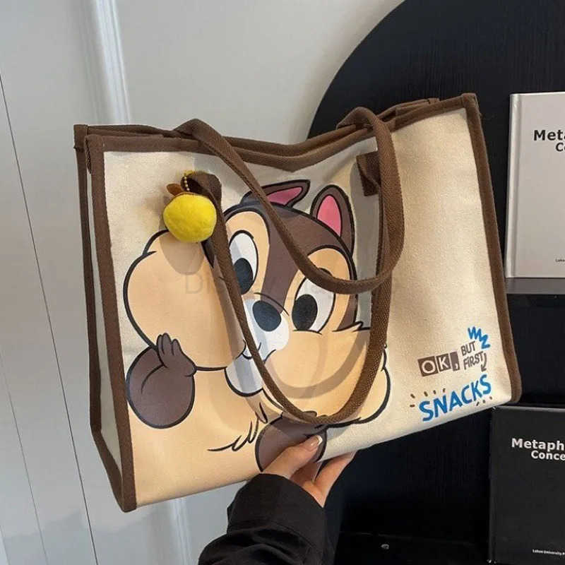 New Disney Cartoon Chichititi Fashionable Outing Hand Shopping Bag Large Capacity Mommy Pass Shoulder BagXJ250515