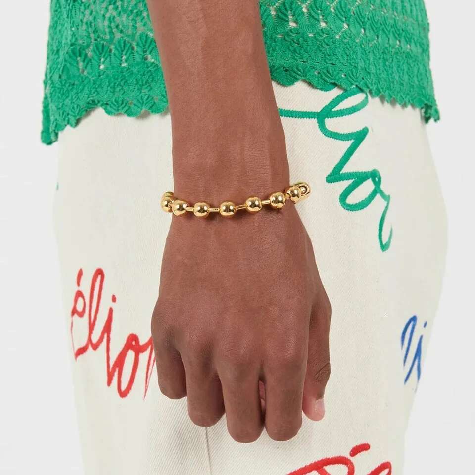 8Mm Stainless Steel Ball Bracelet For Men Women Gold/Sier Color Metal Bead Chain Pulsera Female
