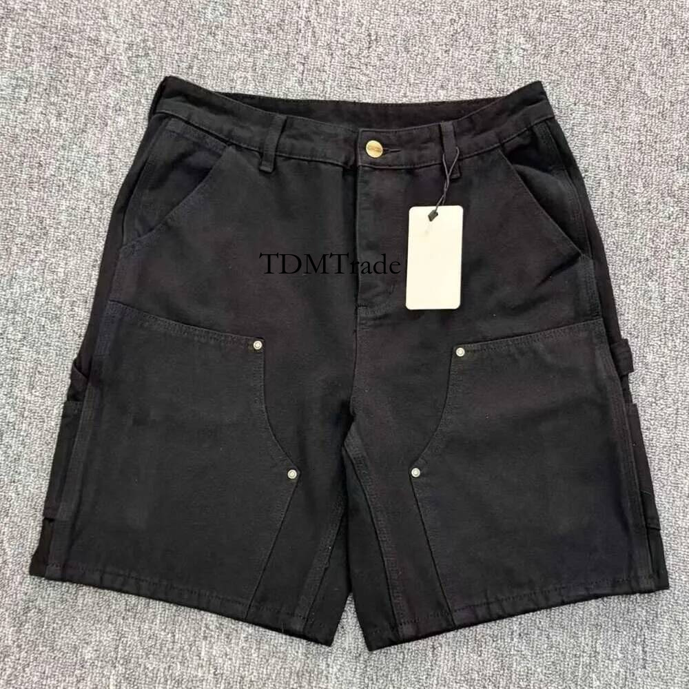 carharttshorts Men's Jeans Shorts carharret Shorts Hip Hop Pocket Loose Denim Athletic Shorts Men's Women's Summer New Men's Basketball Shorts Streetwear bea