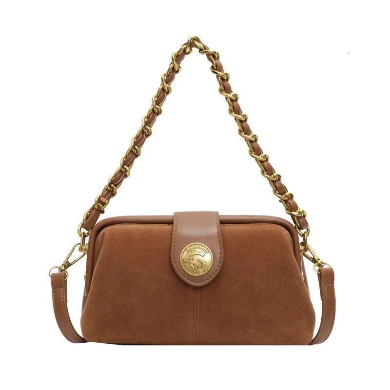 New Launch In 2025: Women's Retro Style Messenger Bag. Premium Niche Design, Matte Finish, Chain - Clip Small Square
