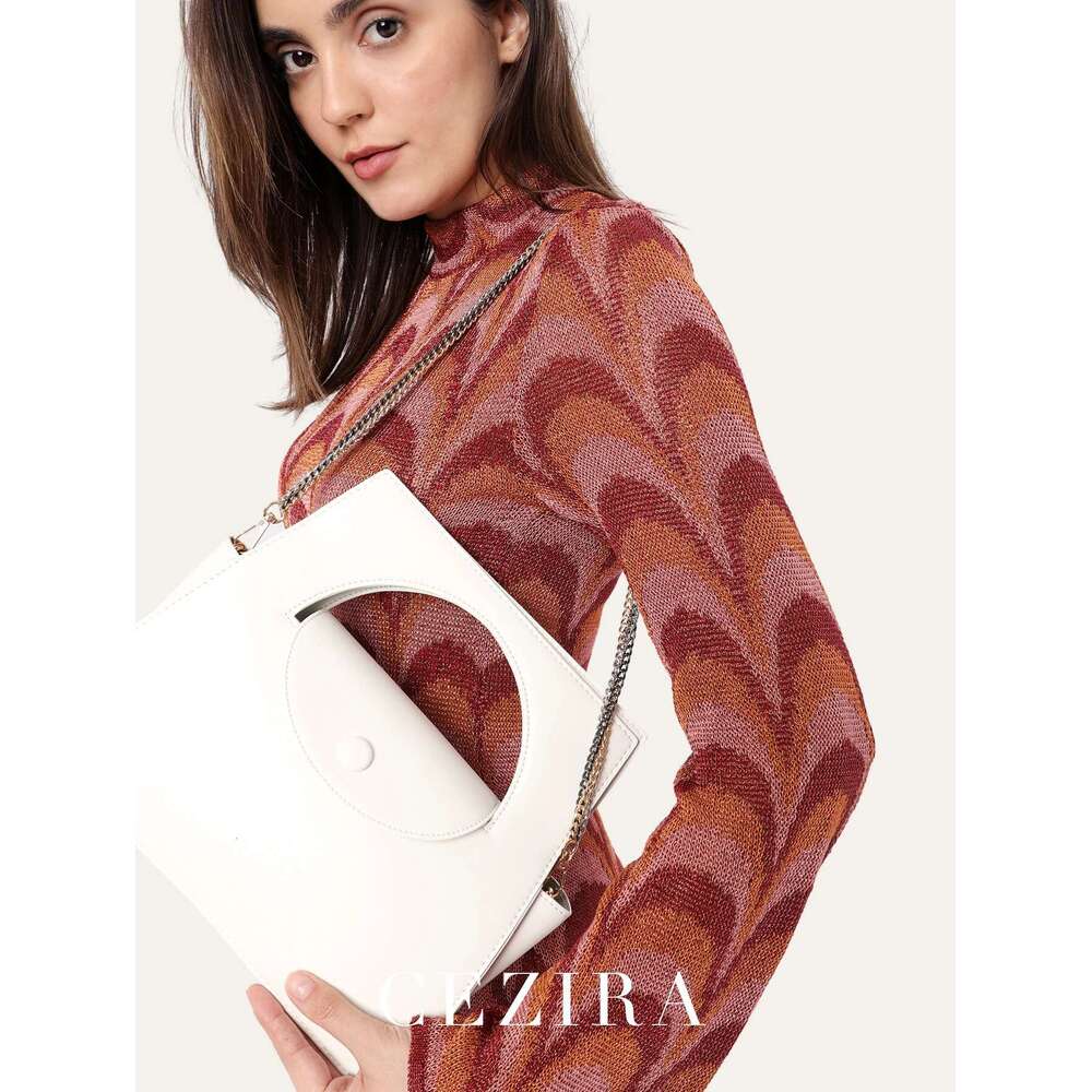 CEZIRA Brand PU Vegan Leather Top-Handle Bag Women Fashion Chain Crossbody Flap Shoulder Handbags Working Dating College