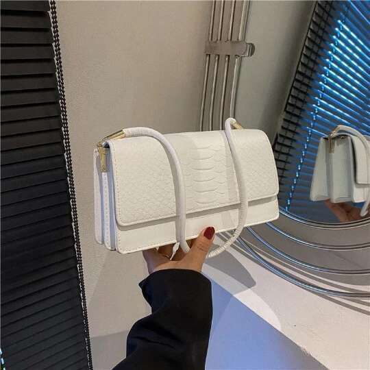 Orange NEW Girl Woman Luxurious Shoulder PU PVC Leather Women Lady Bags Handbag Phone Case Purses Square Tote Women's Bag
