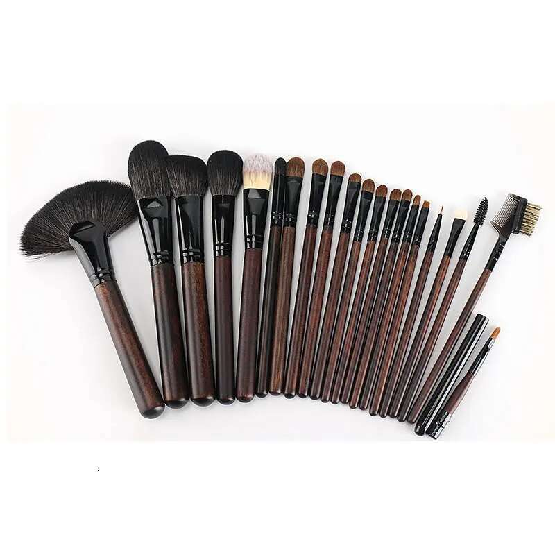 21 PCS Soft Goat Hair Wood Handle Brushes Set Professional Kit Makeup For Women Korean Cosmetics tools Beauty