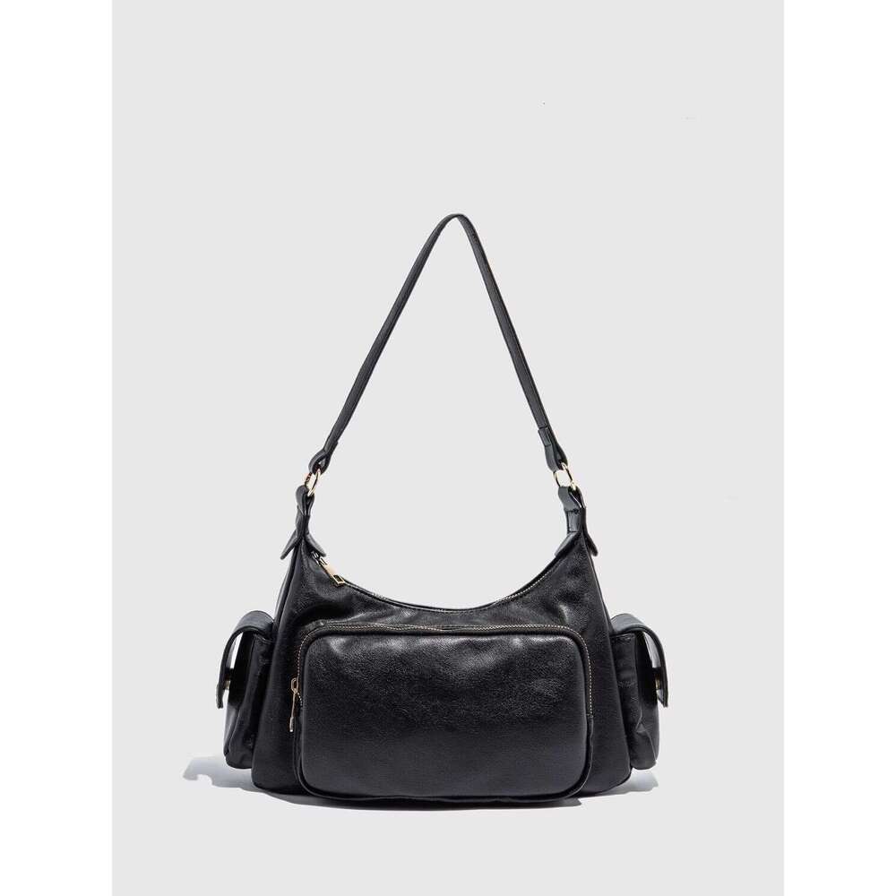 2025 niche new high-end functional multi pocket motorcycle bag single shoulder crossbody armpit bag