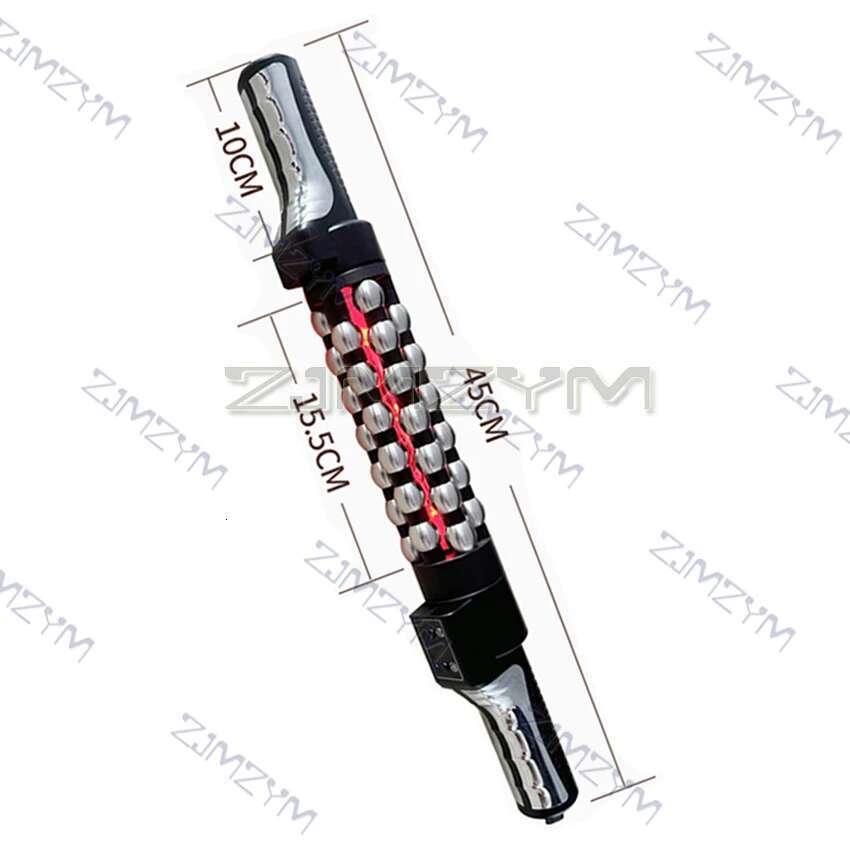 Relaxed Red Light Heated Device 360 Rotating Inner Ball Muscle Relaxation Massage Roller For Whole Body Anti Cellulite