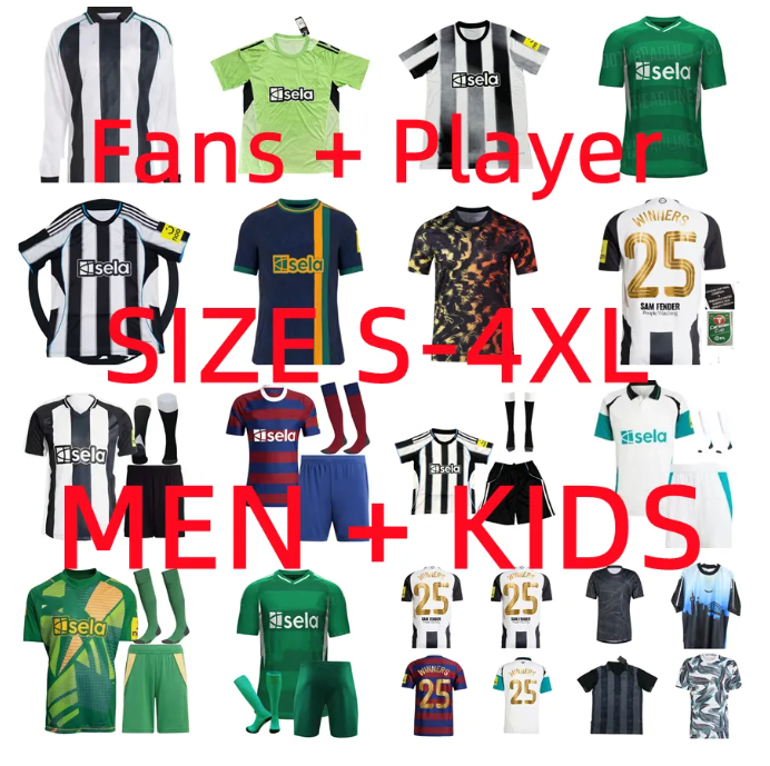 24 25 26 newcaslte united TONALI BRUNO G. Soccer Jerseys 2025 2026 newcaste ISAK NUFC GORDON JOELINTON TRIPPIER LIVRAMENTO Player version Football Shirt Men Kids kit
