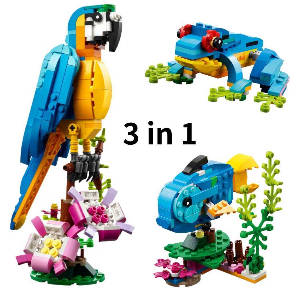 Educational Toys Build Your Own Birds from Interlocking Cubes
