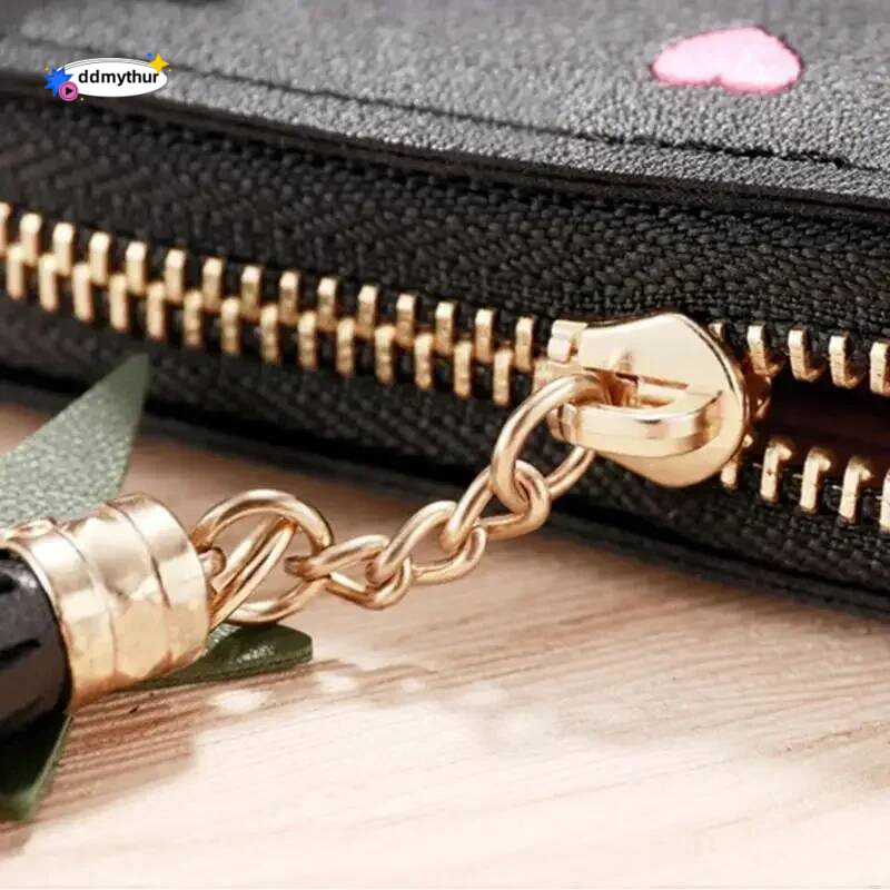 1PC Women Small Ladies Mini Tassel Cute Girl Short Zipper Lovely Pu Leather Coin Female Hand Wallet Purse ddmythur