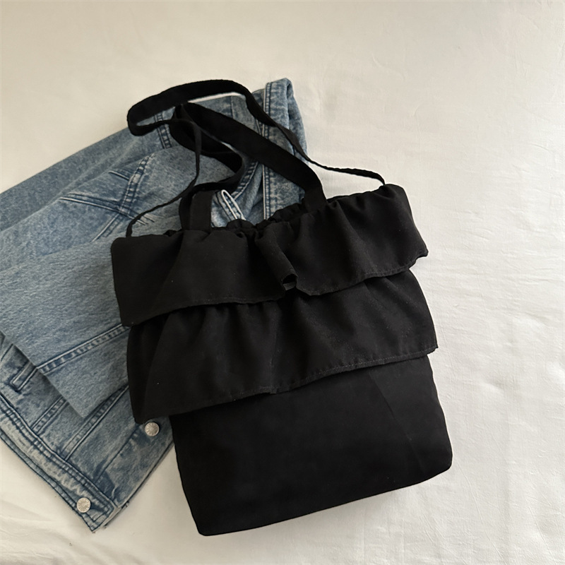 2025 Girls' Spring New New Free Delivery Designer Bag Pleated Ballet Style Multilayer Skirt Design One Shoulder Luxury Bag Handheld Tote Bag Supe
