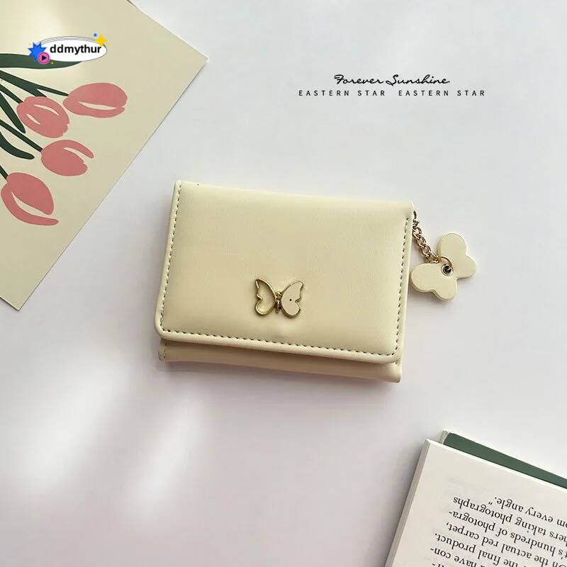 Hot Sale New Cartoon Short Three Fold Multi Card Cute Mini Coin Wallet Ladies' coin purse ddmythur