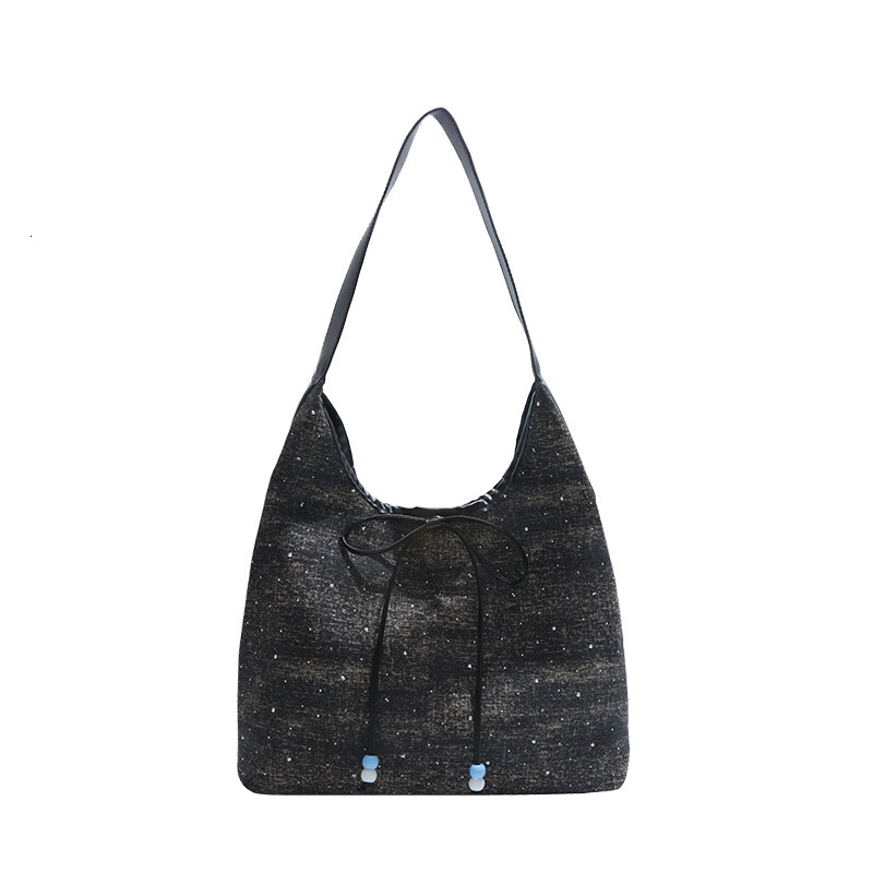 Korean Denim Armpit New Luxury Bag Free Delivery Designer Bag Women's 2025 New Spring/summer Fashion College Style Tote Large Capacity Shoulder B