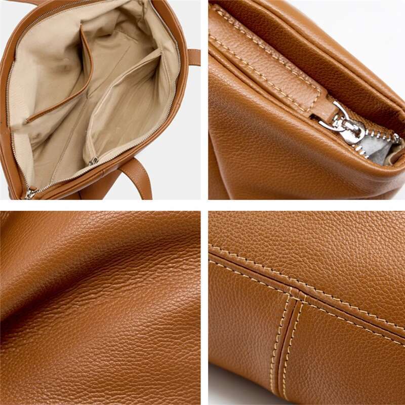 High Quality Designer Bags Cowhide Genuine Leather Underarm Shoulder Bags For Women 2025 Designer Large Shopping Tote Work Ladies Handbags Luxury Bag