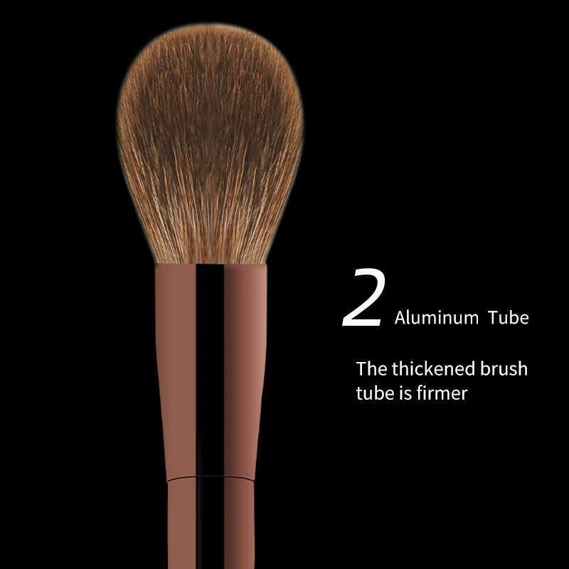 Hourglass Makeup Set Mini Portable 7 Pcs, High Quality Soft Animal Hair Include Eyeshadow,Blush,Powder Brush