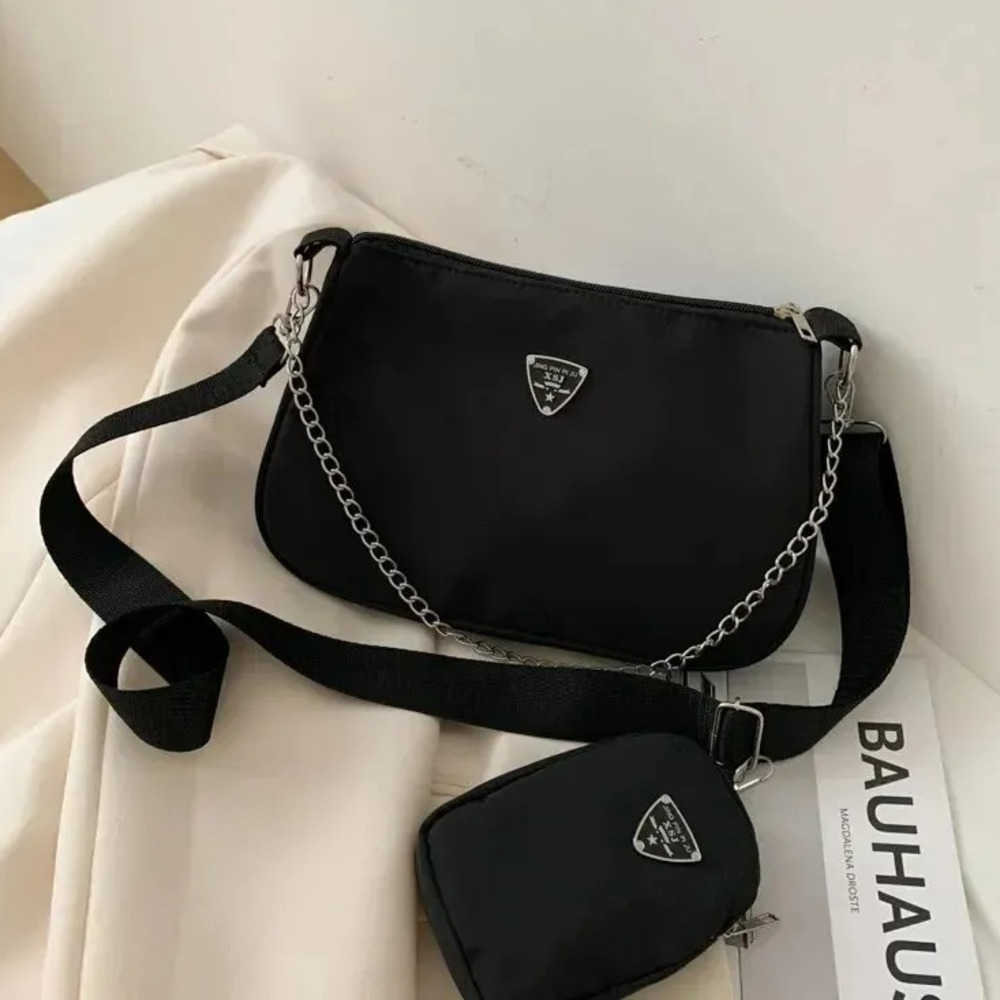 Shoulder Bags Nylon Crossbody Bag For Women Fashion Portable Casual Underarm Bag Students Cross Body Bag 2025 handbag