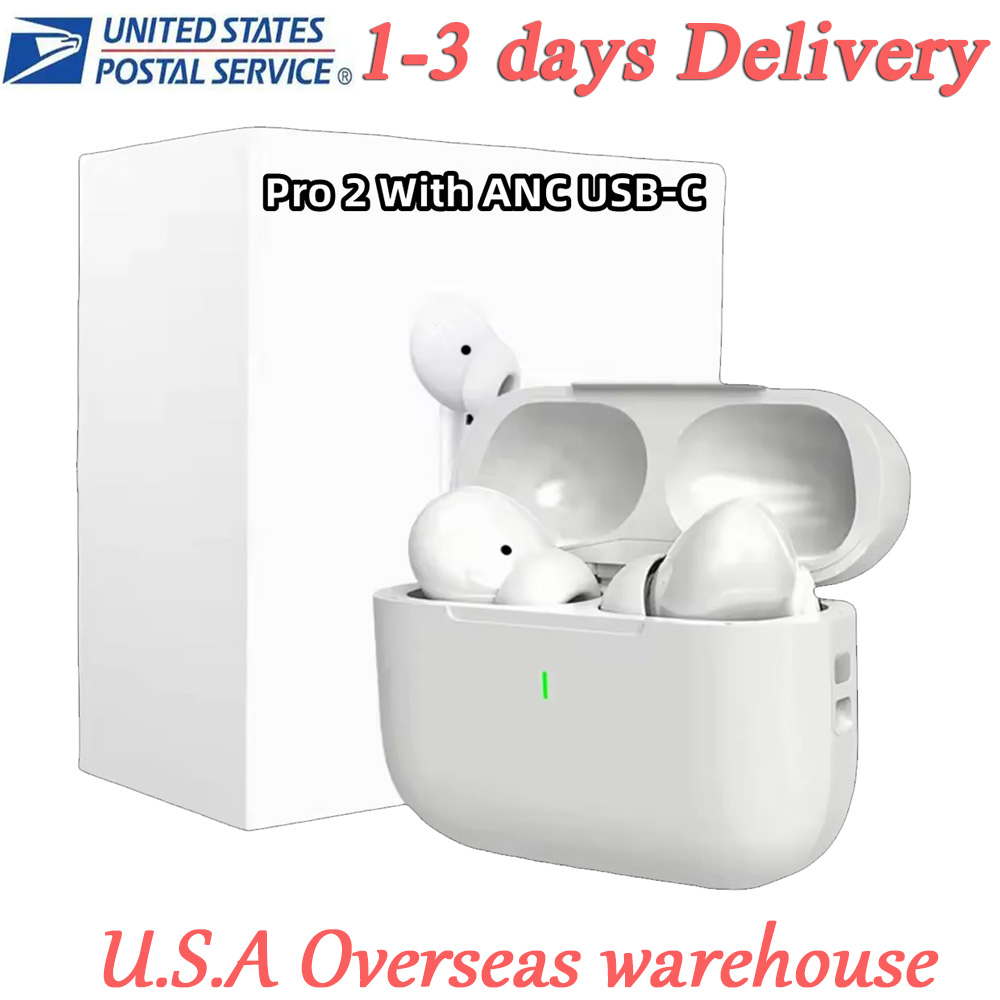 2024 New 4th Gen Pods Pro 2 With ANC USB C TWS Wireless Bluetooth Earphones Pods Pro 6 Earbuds Earphone Handfree Headset USB-C charging port For Xiaomi iPhone Headphones