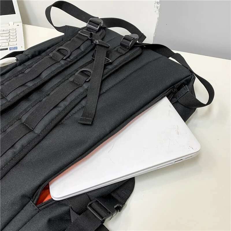 Functional Large Capacity Men's Fashion School for Teenager Boys Trend Brand Designer Backpack Male Oxford Bag