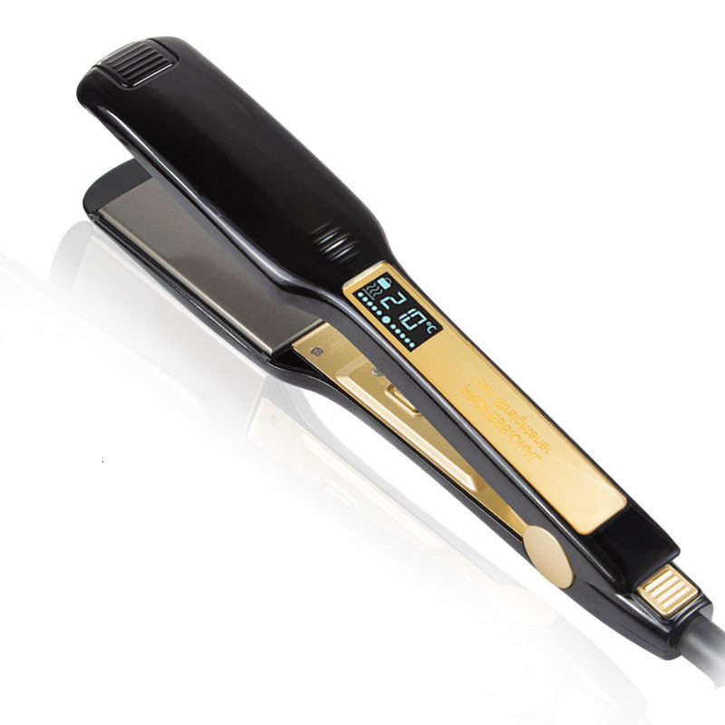 Hair Straighteners KIPOZI Professional Hair Striaghtener Dual Volotag Instant Heating Flat Iron 2 In 1 Hair Curler LCD Digital Display 230617
