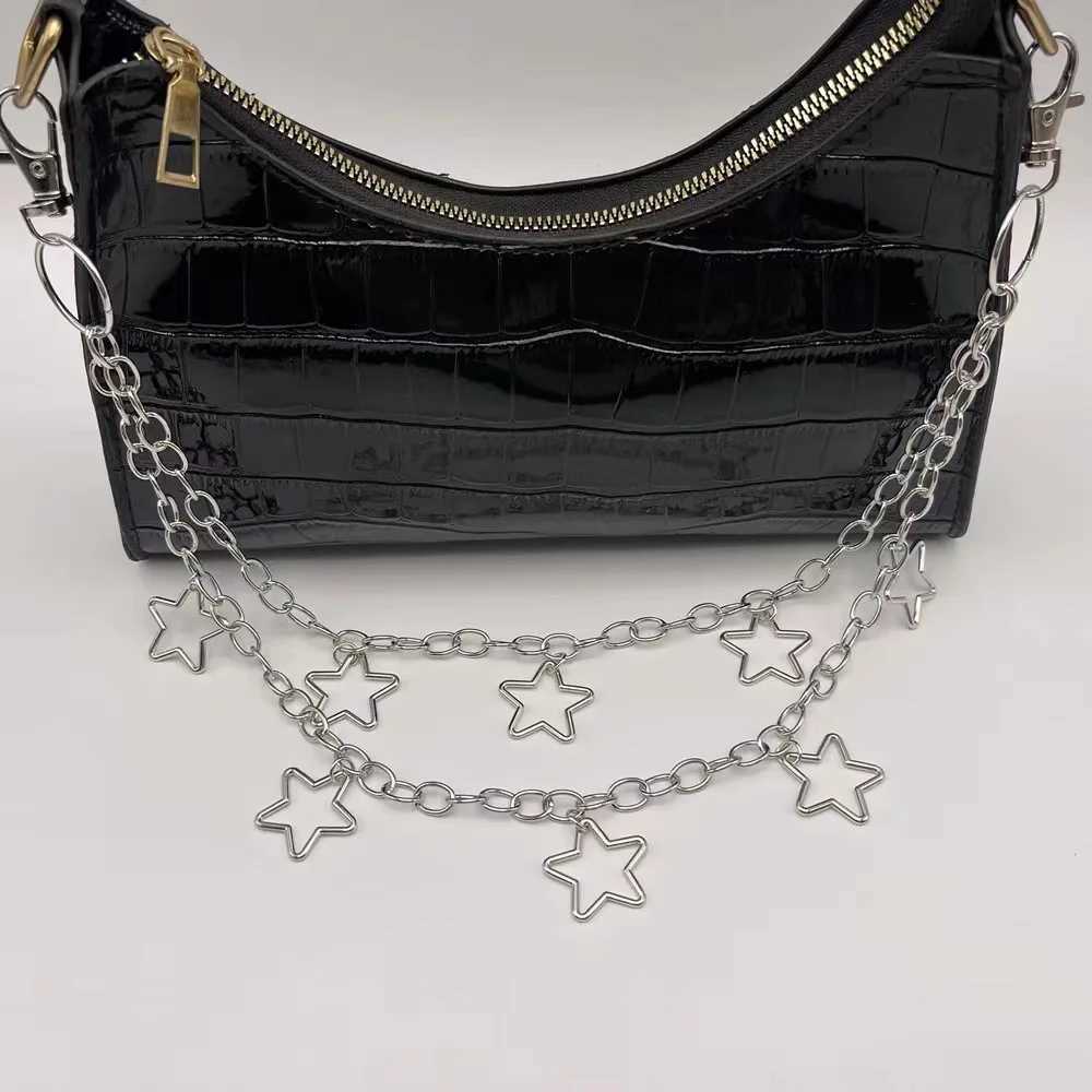 1pc Star Double Layer Waist Chain Mens Decorative Pant Chain Jeans Trouser Chains Hip Hop Rock Chain Punk Retro Belt Chain Y250515
