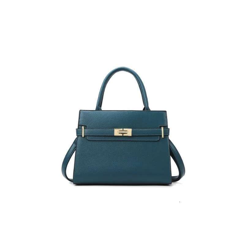 Women's soft leather handbag simple small square casual women's bucket fashionable single shoulder crossbody bag