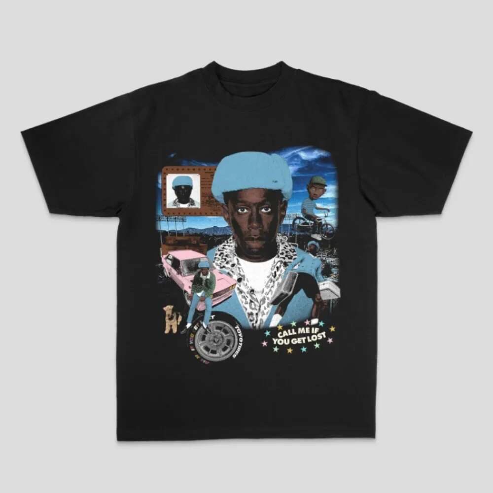 Retro Trend Portrait 2025 Tyler The Creator Tshirt Summer Streetwear Tee Men Women Top Casual Haruku Y2K Hip Hop Rapper Singer