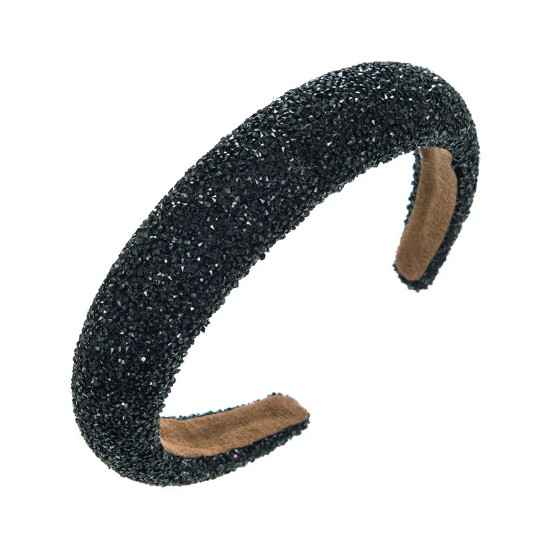 Crystal Wide Headbands For Women Girls Fashion Hairbands Elastic Hair Hoop Wash Face Hair Bands Female Hair Accessories 250509