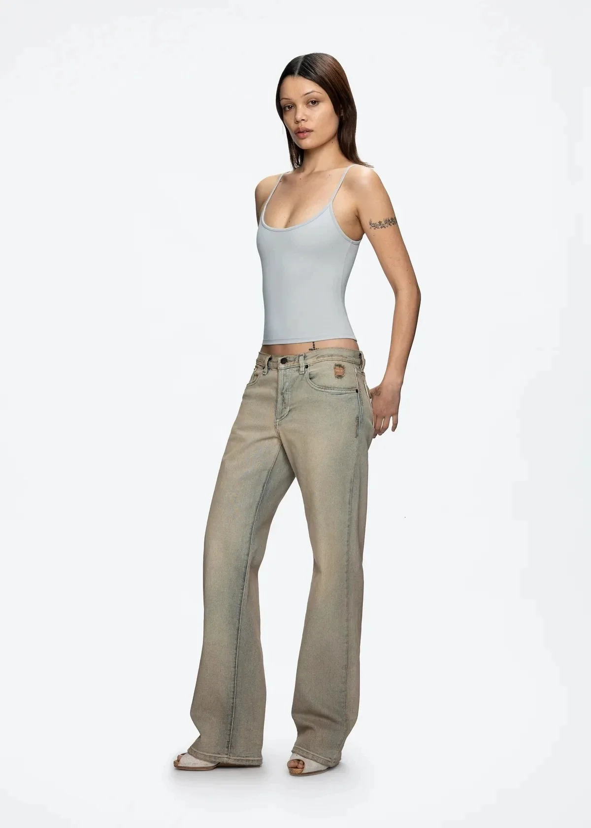 Tank 25ss minimalist style solid color sexy closefitting breathable camisole 250515