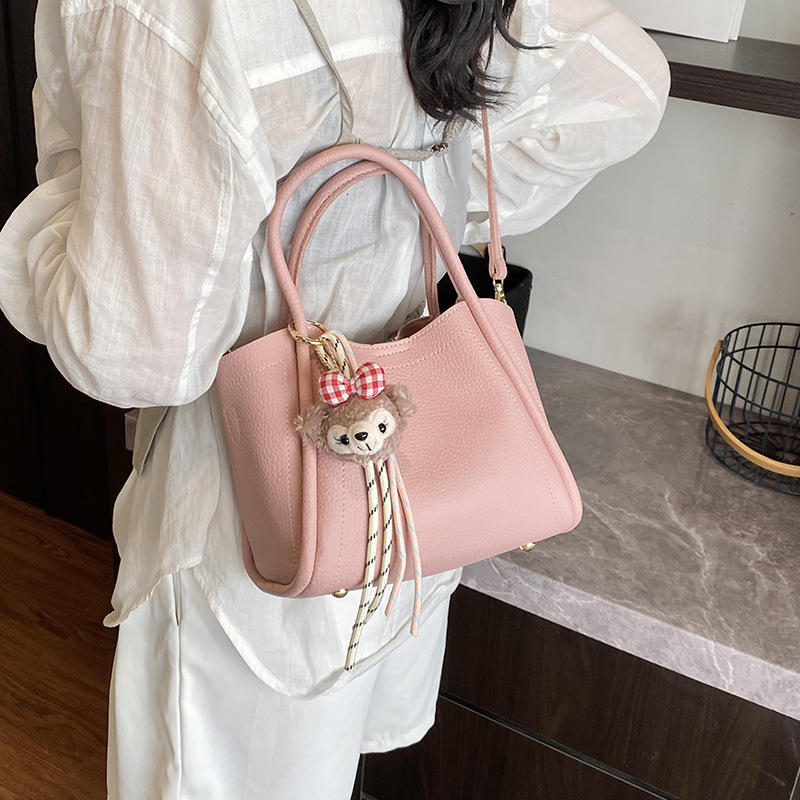 Top Quality New Free Delivery Designer Bag 2025 New Commuter Sen Cute Handbag Women's Soft Leather Cross Handbag Single Shoulder Bucket Bag Large