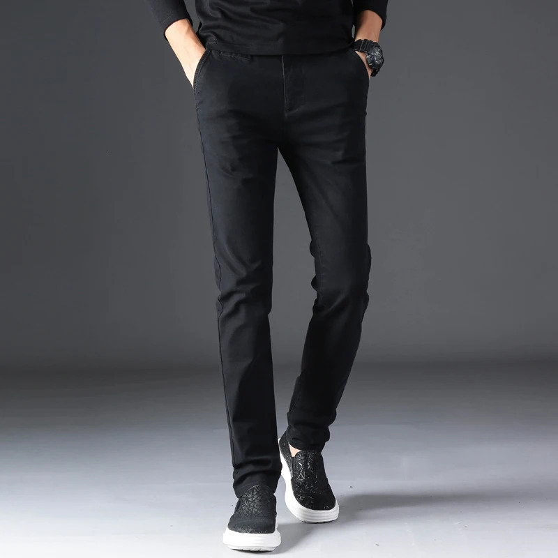 KSTUN Spring Summer Casual Pants Men Cotton Slim Fit Chinos Fashion Trousers Male Clothing Basic Mens 250515
