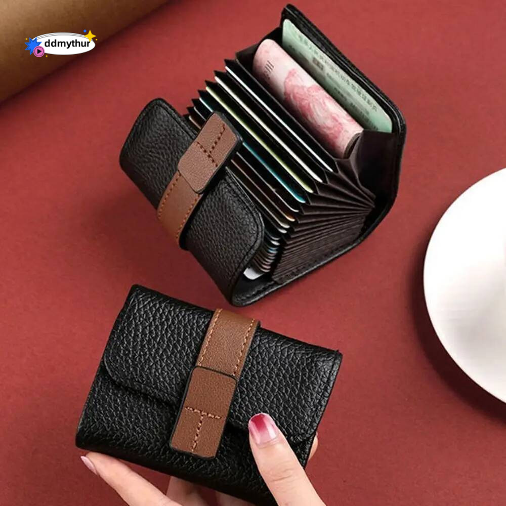 Multi-card Slot Credit Bag PU Leather Small Wallet Coin Purse Card Holder Wallets ddmythur