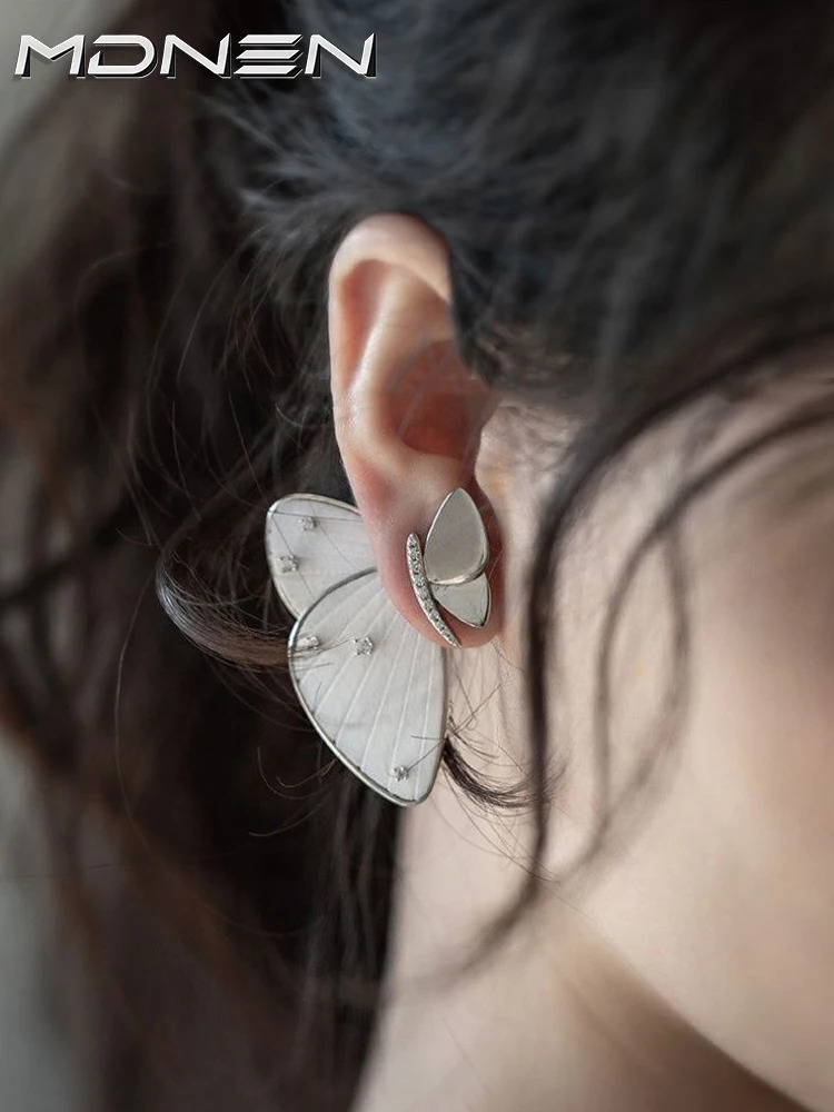 Butterfly Earrings Alloy Material Sweet Romantic Style Men And Women Jewelry Party Gift 250515
