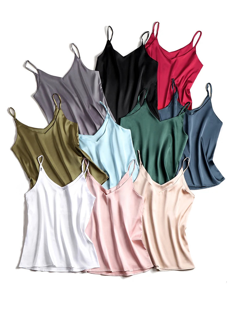 2025 Summer Camisole Slim Vest Sexy Women Sleeveless VNeck Gray Tee Tank Tops Female Solid BlackWhite Korean Crop Y2k 250506