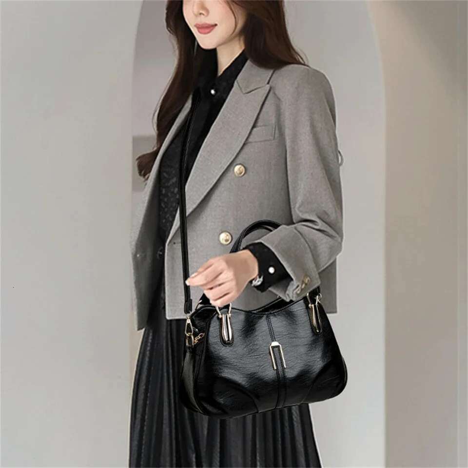 Genuine Brand Leather Women Handbag Designer Shoulder Crossbody Bags Ladies Purse Messenger Tote Female Commuting Bag