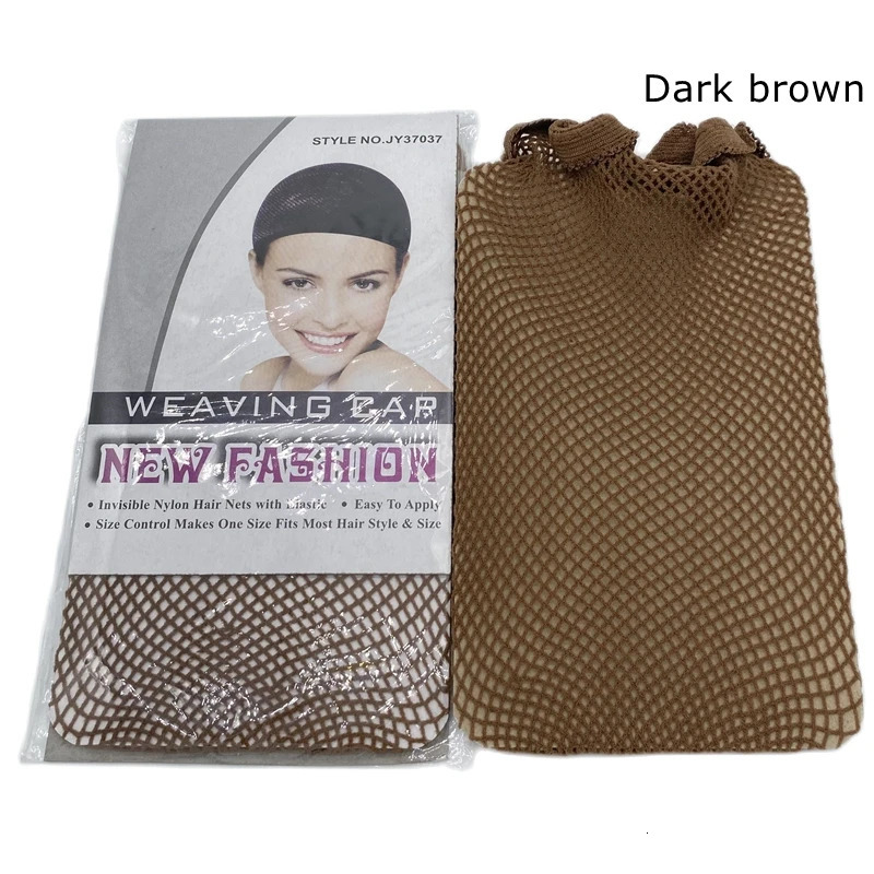 4 pieces TOP OPEN Black Fashion Weaving Cap Stretchable Elastic Hair Net Snood Wig Cap Hairnet Hair Mesh 250513