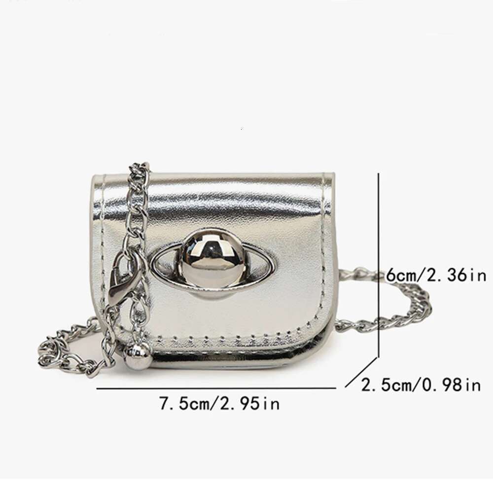 Korean Y2K Vintage Small Chain Shoulder Bag Designer Clutch Coin Purse Handbags Pink PU Leather Crossbody Ladies Bags
