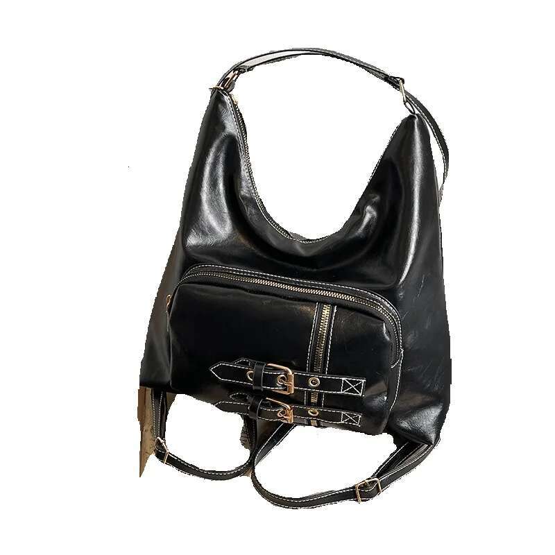 Top brand new free delivery designer bag women's new bag high-end feeling university style student shoulder bag with needle decoration buckle mot