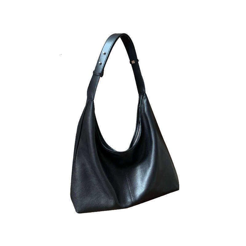 Tote Bag Soft Sheepskin Tote For Women New High End Style Hobo Leather Shoulder Bag Large Capacity Armpit Bag KQ