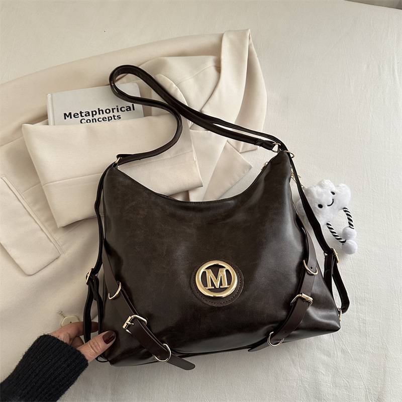 Free Delivery Designer Bag Large Capacity Tote For Women 2025 New Casual Versatile Crossbody Student Multi Purpose Backpack Luxury Bag