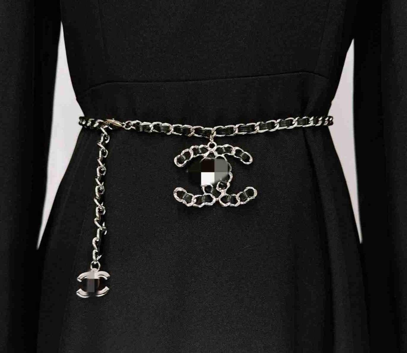 Retro Gold Letter Waist Chain, Multi-functional Decorative Dress for Women, Denim Belt, New Style of Women's Accessoriesg6j1