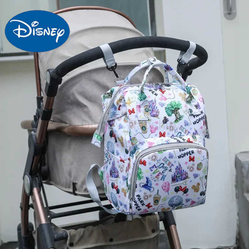 Disney Mummy Bag Large Capacity Maternity Backpack Fashion Stroller Bag Mummy Backpack Multifunctional Baby Diaper BagXJ250515