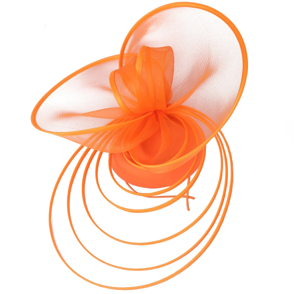 Big Fascinator Hat Royal Ascot Pillbox Caps Wedding Mesh Headpiece Women Party Banquet Chapeau Cap Headband Ladies Millinery 250514