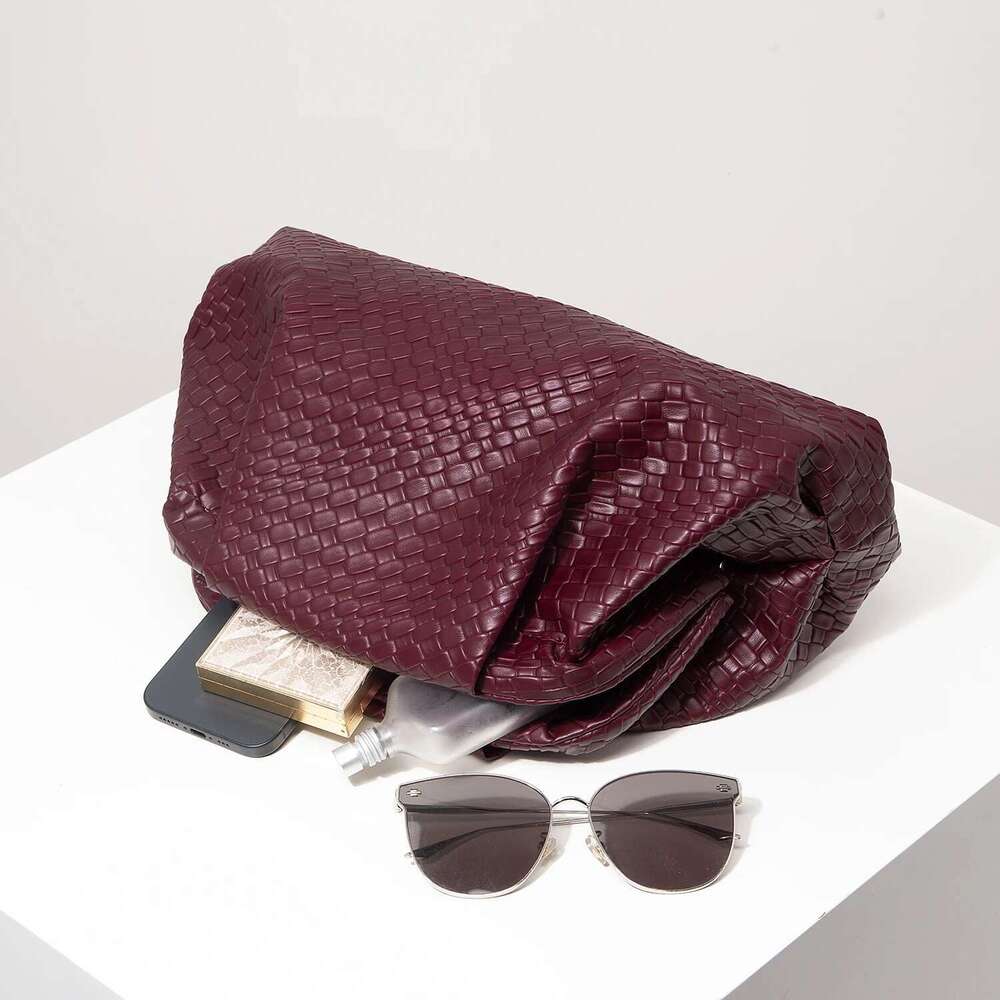 Vintage Artificial Leather Woven Pattern Clutch Bury Bag, Picorm Dresses For Women, Large Capacity Women Purse