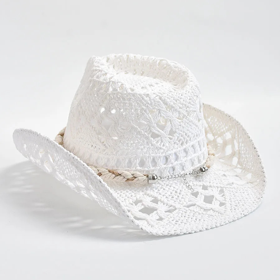 Summer Hand Woven Straw Hat for Women Shell Decoration Holiday Beach Sun Hat Chapeu Panama Feminino 250514