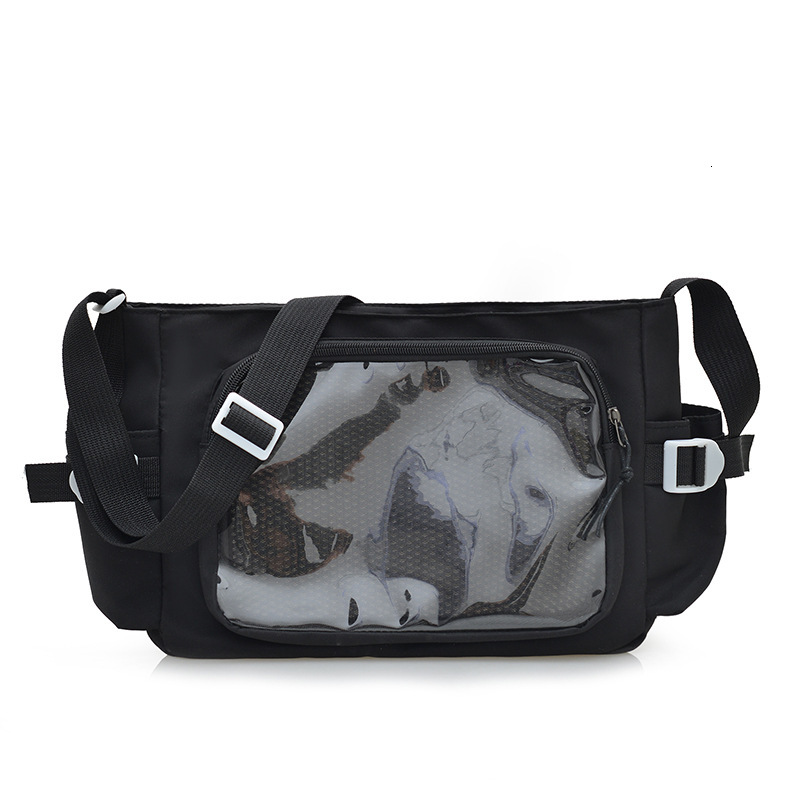 Free Delivery Designer Bag Ins Transparent 2025 Makeup Class Large Capacity College Student Girl Versatile Crossbody Cute Mailman Luxury Bag