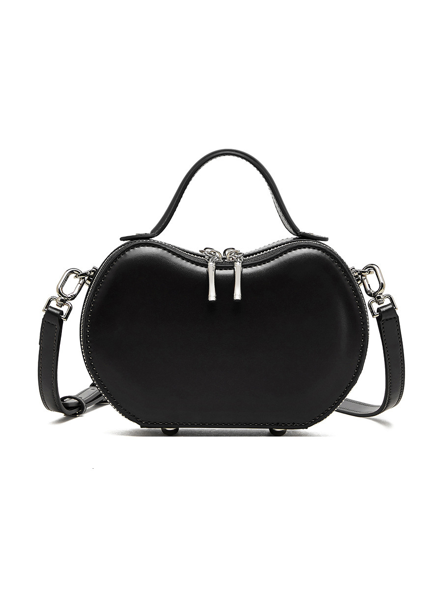 2025S designer niche fashion handbag women genuine leather red apple armpit shoulder crossbody shell bag