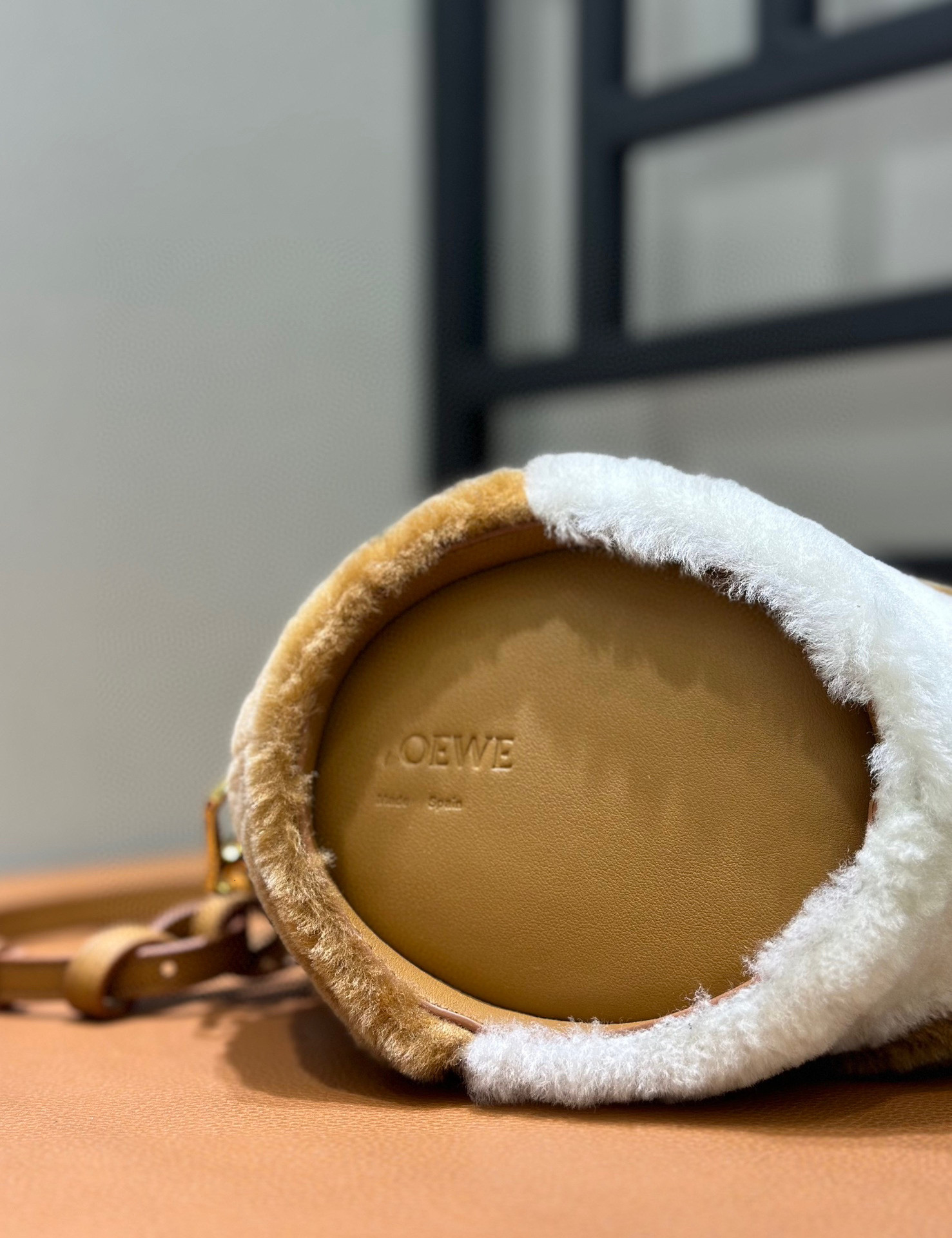 2025S designer cute hamster high-quality lamb fur animal style crossbody fashionable plush women bag