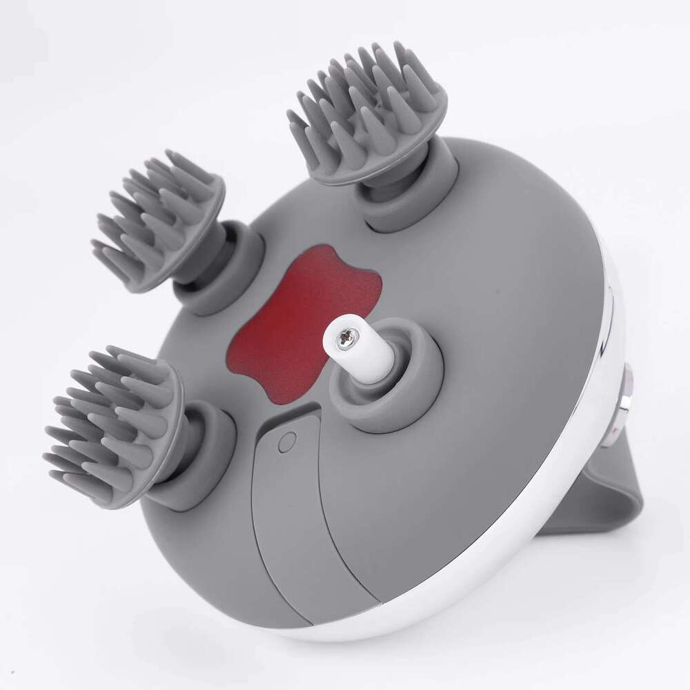 Electric Massager with 8 Silicone Massage Heads Scalp Kneading Vibrating Device IPX7 Waterproof for Body Relaxation