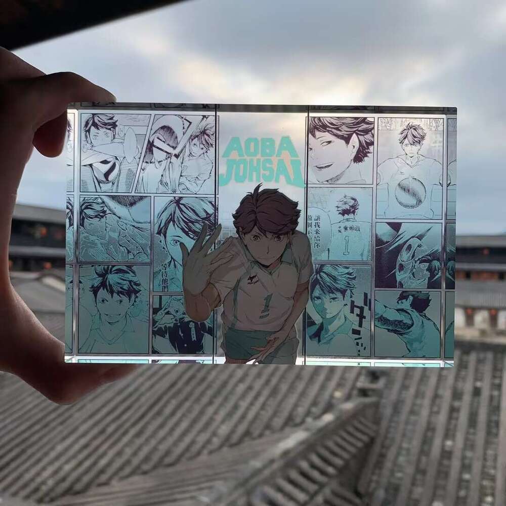Volleyball Teenagers Sign Acrylic Brick Sunrise Xiangyang Shadow Mountain Feixiong anime Animation Peripheral Desktop Decoration
